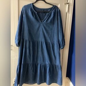 Women’s Denim Dress-Talbots-Size 1X-100% cotton